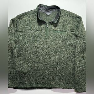 Men’s Eddie Bauer 1/4 Zip Pullover Sweater, Size 3XL, Green